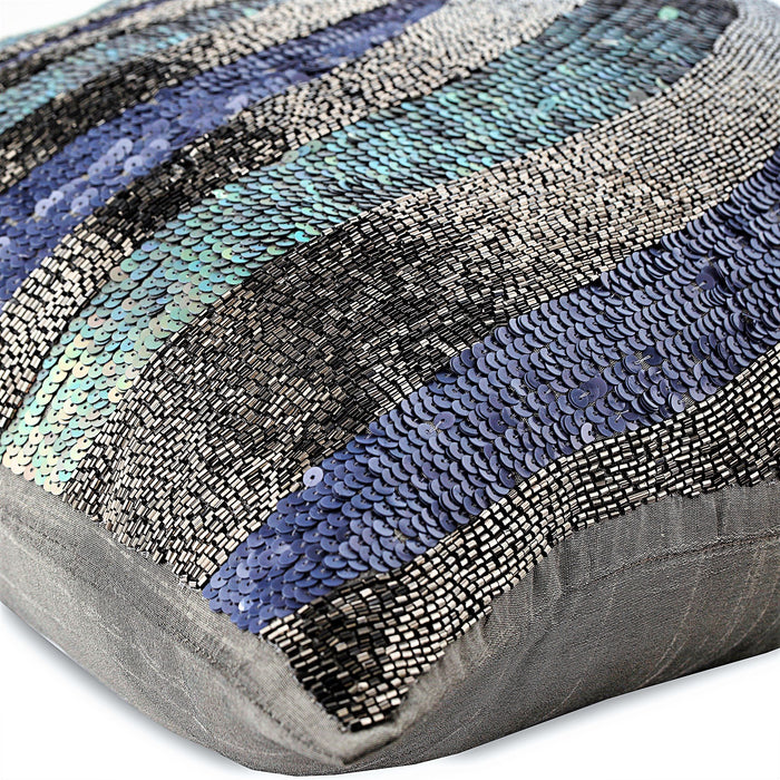 Wild Night Gray Decorative Euro Sham