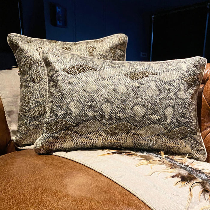 Wild Side - Silver Faux Leather Decorative Euro Sham