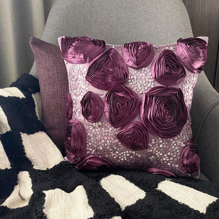Wine And Roses - Vine Art Silk Throw Pillow Cover