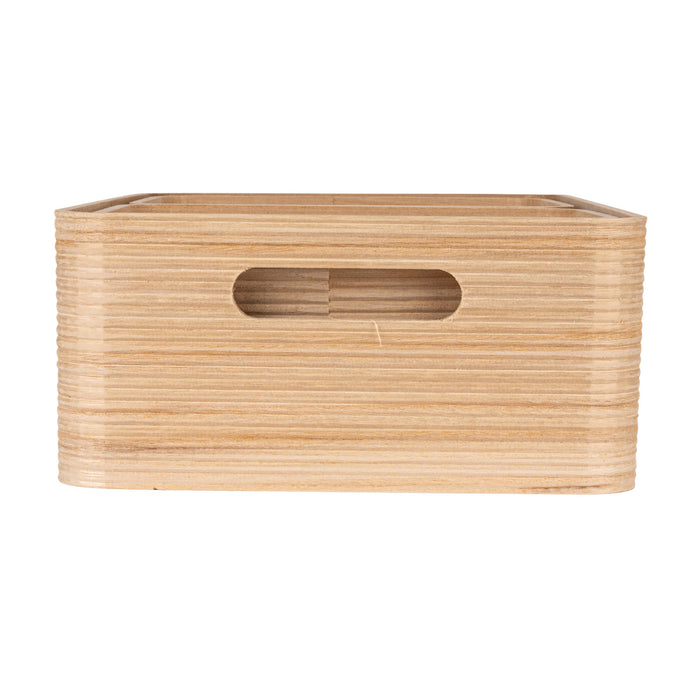 Wood Container W/Handles Large #AH3556