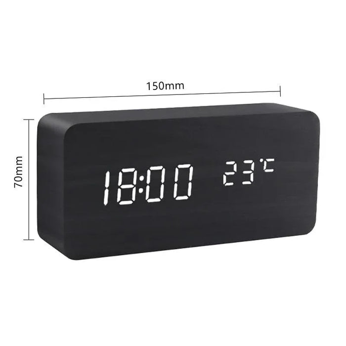 Wooden LED Alarm Clocks - cocobear
