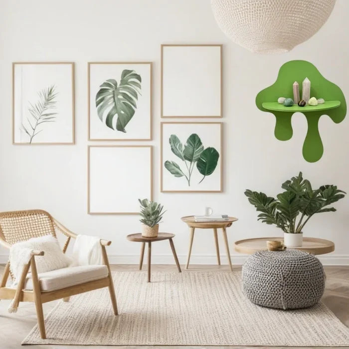 Wooden waterdrop Shelf _ Stylish Wall Accent