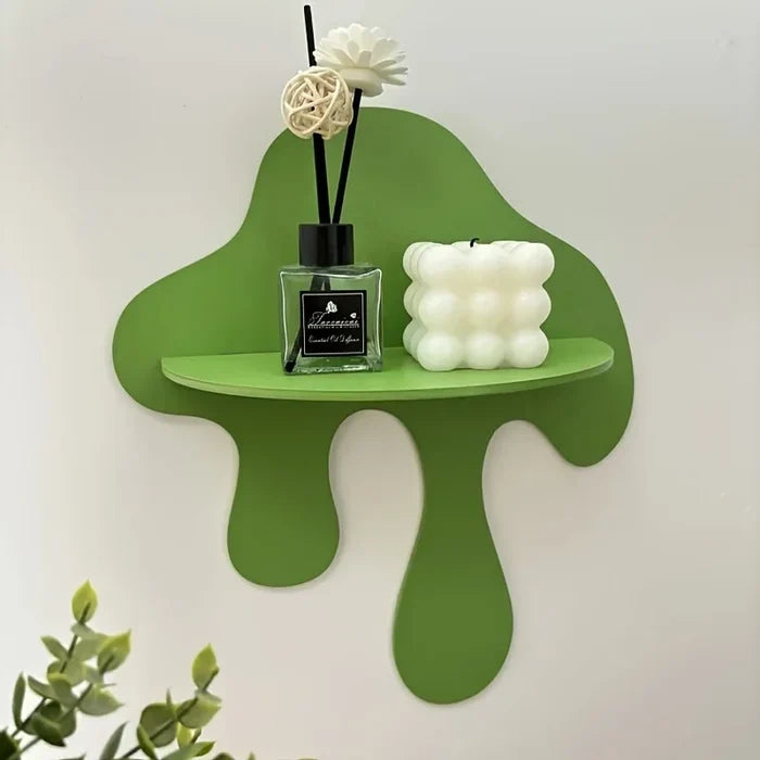 Wooden waterdrop Shelf _ Stylish Wall Accent