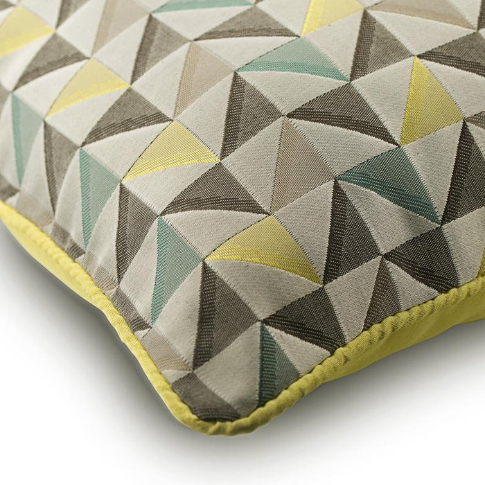 Yellow Moire Effects Geometric Pillow Cover