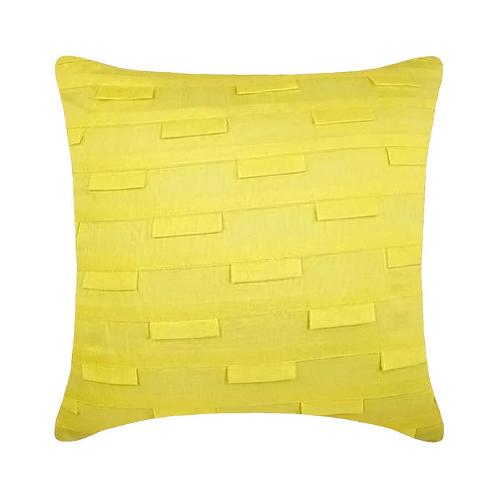 Yellow Ocean - Yellow Art Silk Decorative Euro Sham