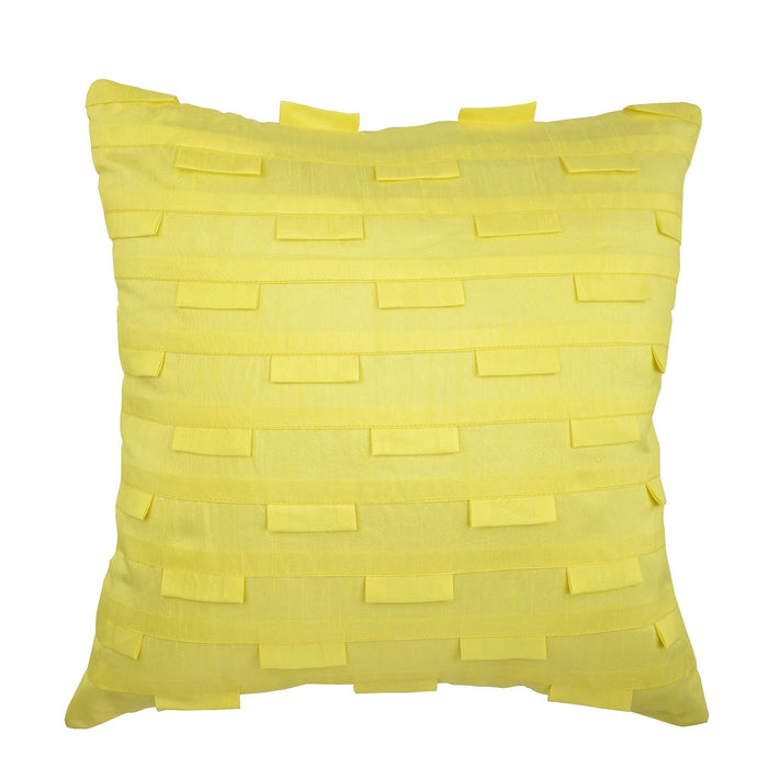 Yellow Ocean - Yellow Art Silk Decorative Euro Sham