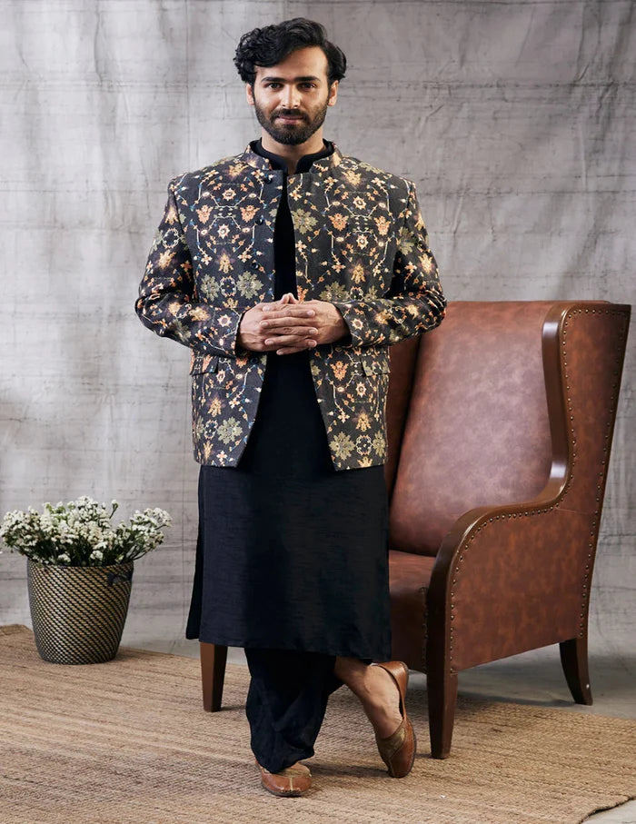 Zahra Jacket With Dhoti Set