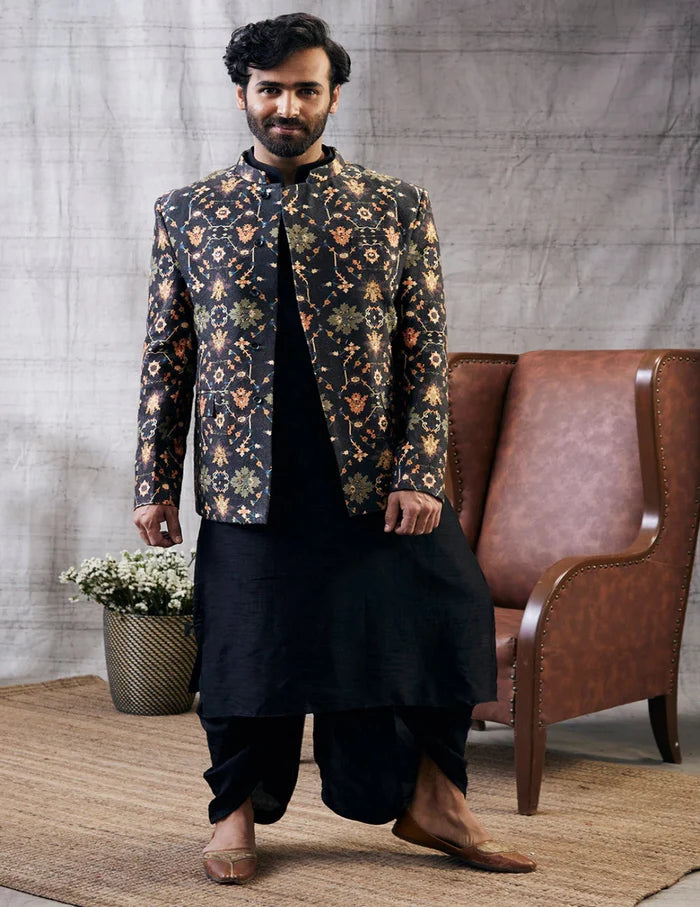 Zahra Jacket With Dhoti Set