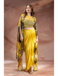 Zeya Drape Skirt Set